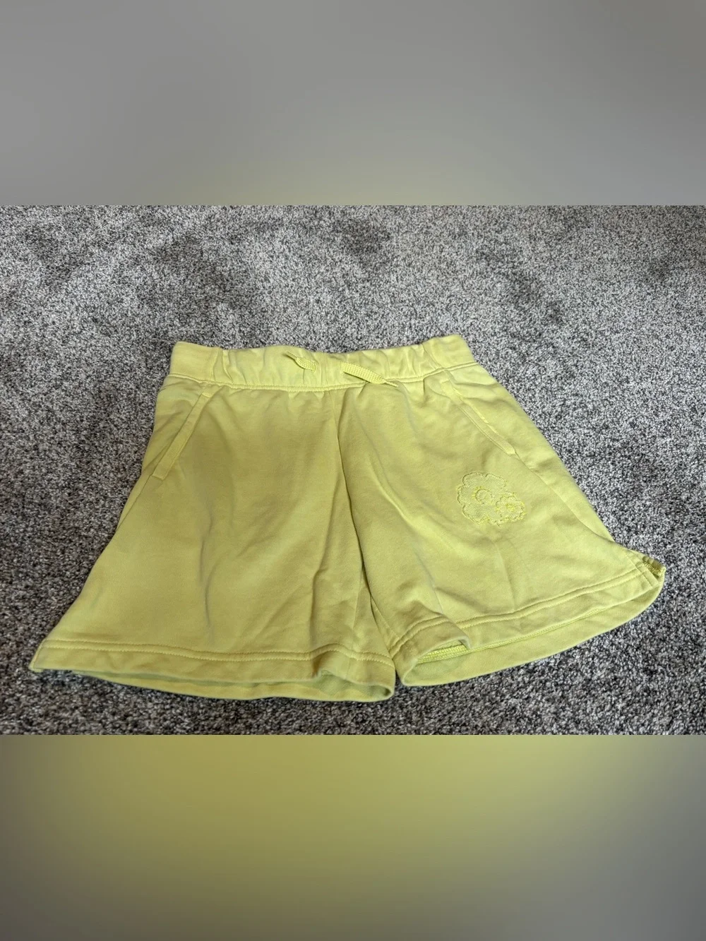 Nike Yellow-Green Athletic Knit Shorts